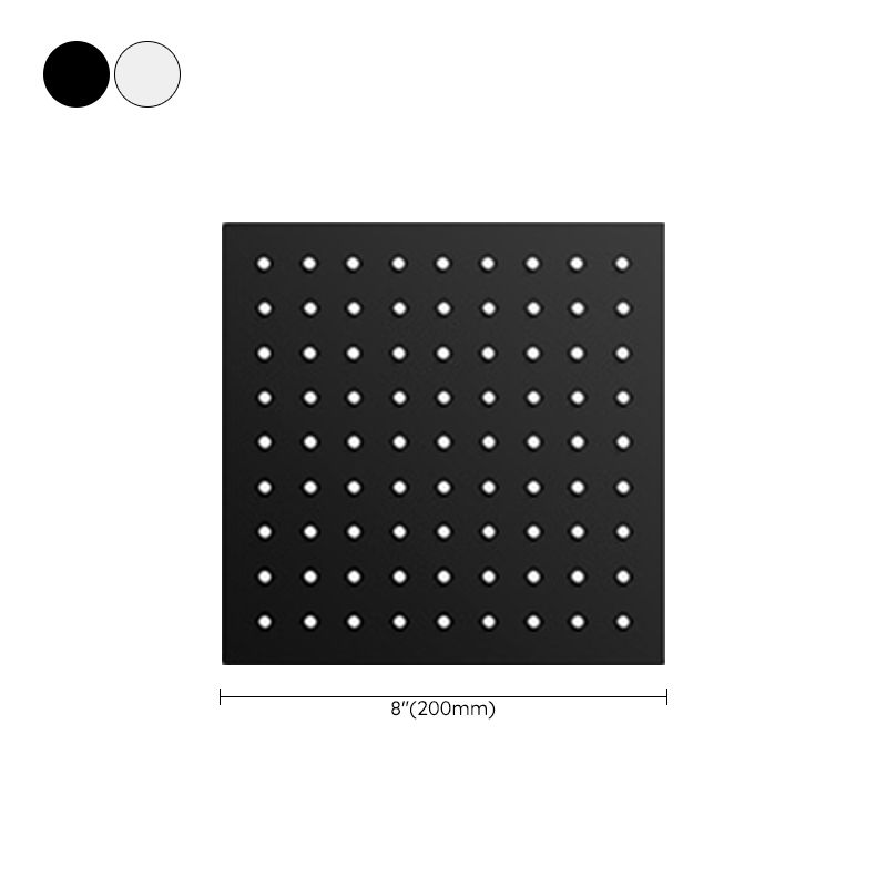 Skorter | Black round fixed shower head Modern design wall-mounted shower head