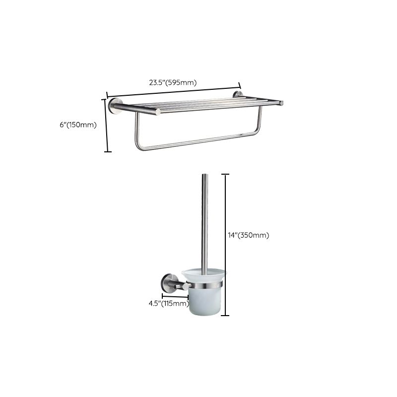 Skorter | Chrome Traditional Bathroom Accessories Set Stainless Steel Bathroom Set