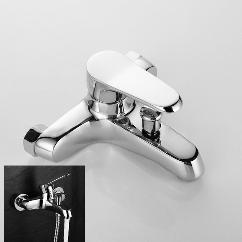 Skorter | Bathroom Bathtub Pull-Out Wall-Mounted Hand Shower Fixed Bathtub Faucet