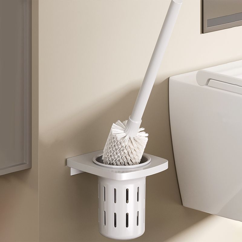 Skorter | Contemporary Bathroom Hardware Set in White with Bath Shelf/Towel Holder/Paper Holder