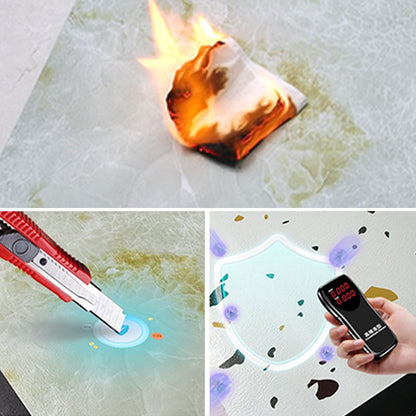 Skorter | Modern PVC Peel and Stick Tile Floor Marble Look Mold Resistant Vinyl Tiles