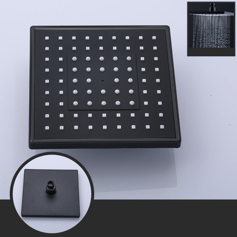 Skorter | Contemporary Style Shower Head Plastic Fixed Shower Head in Round and Square Shape