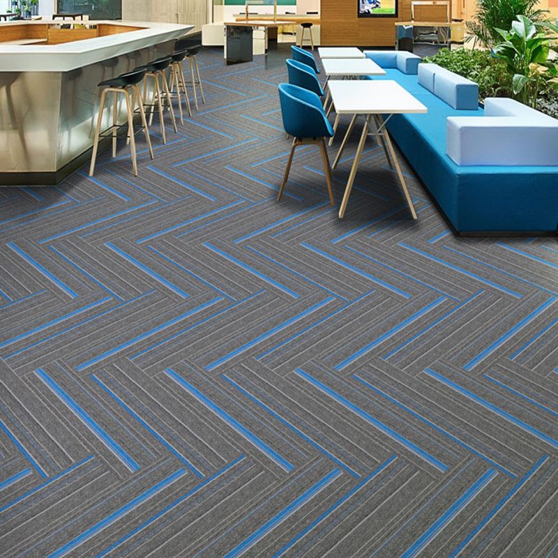 Skorter | Dark Color Level Loop Carpet Tile Non-Slip Self-Adhesive Indoor Office Carpet Tiles