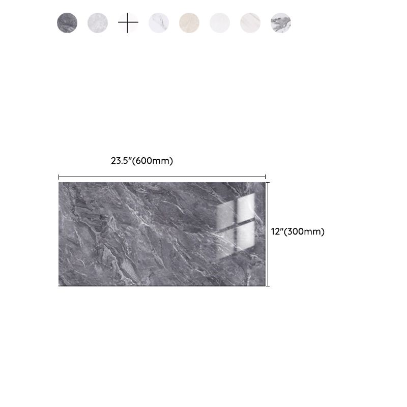 Skorter | 5 Pack 12" X 23" PVC Peel & Stick Subway Tiles Rectangular Kitchen and Bathroom Backsplash