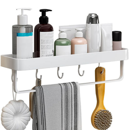 Skorter | Contemporary Bathroom Accessory Set Metal Bathroom Shelf in White