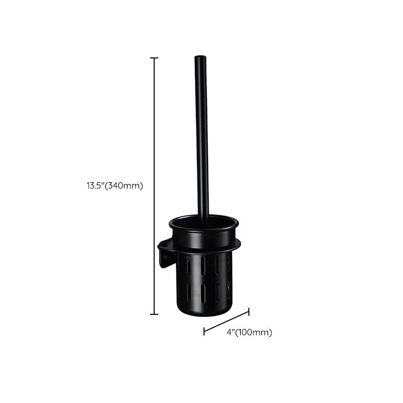 Skorter | Contemporary Bathroom Accessory Set Black Surface Bathrobe Hook/Towel Ring Bar