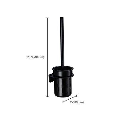 Skorter | Contemporary Bathroom Accessory Set Black Surface Bathrobe Hook/Towel Ring Bar