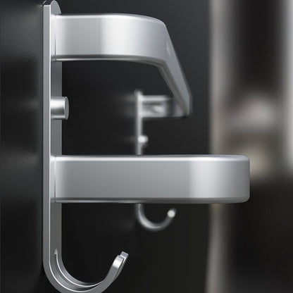 Skorter | 7-piece Bathroom Accessory Set Modern Aluminum Bathroom Set in Silver