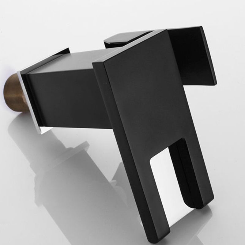 Skorter | Modern Faucet for Sink Brass Lever Handles LED Waterfall Sink Faucet