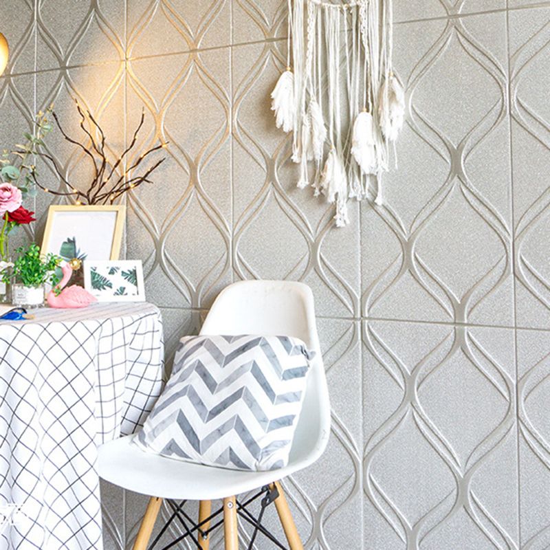 Skorter | Contemporary waterproof wall planks striped brick bedroom wall panels