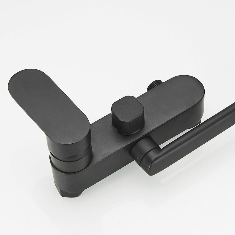 Skorter | Metal Bathtub Faucet Trim Contemporary Lever Handle Bathtub Faucet Trim