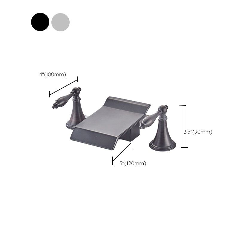 Skorter | Traditional Roman Bathtub Faucet Set Copper Fixed Deck Mount with Handles