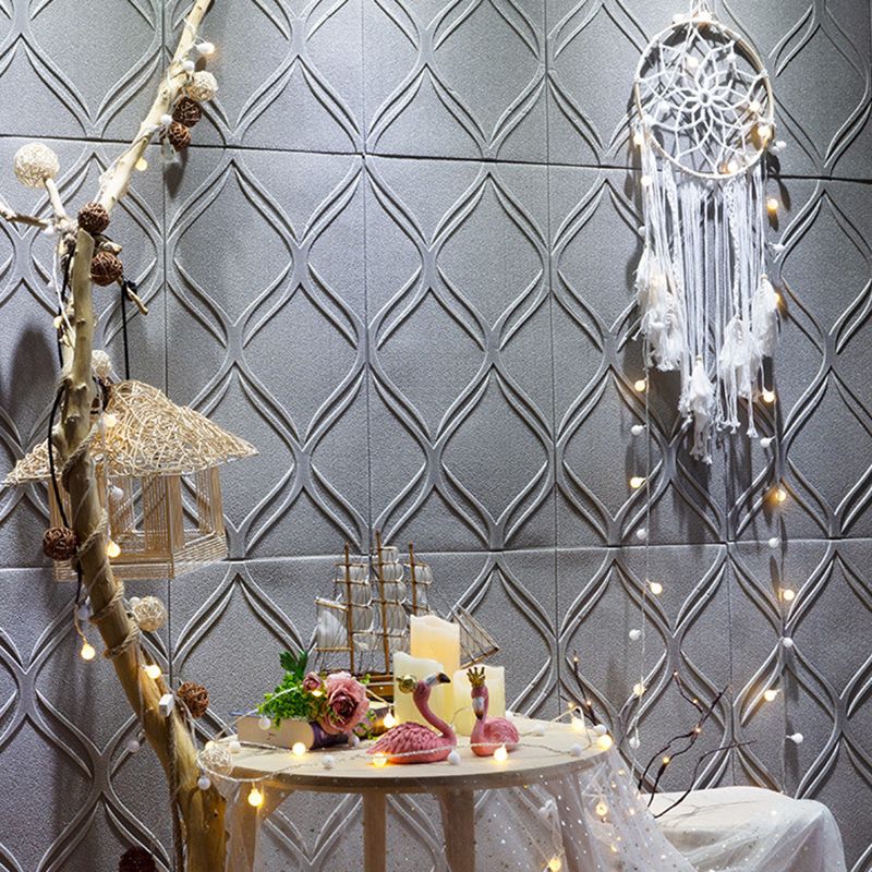 Skorter | Contemporary waterproof wall planks striped brick bedroom wall panels