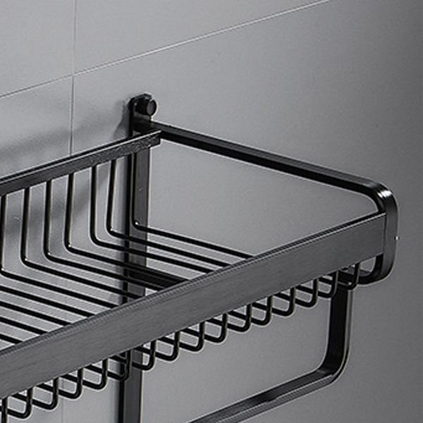Skorter | Black / Silver Bathroom Accessories Aluminium Hardware Set Bathroom Shelf