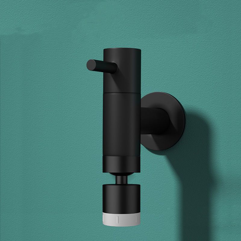 Skorter | Contemporary Wall-Mounted Bathroom Faucet Single Hole Solid Brass Round Faucet