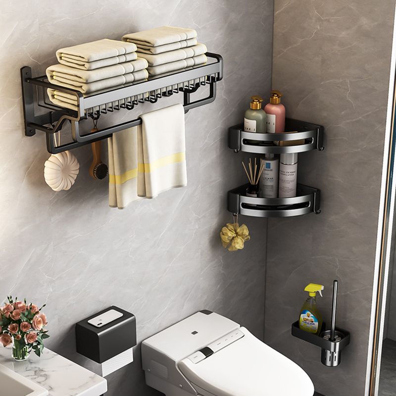 Skorter | Modern black metal bathroom hardware set towel bar bathroom hardware set