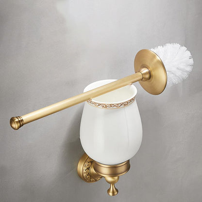 Skorter | Traditional brushed brass bathroom accessories as a single piece or in a set