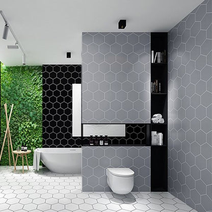 Skorter | Bathroom Wall Floor Tile Waterproof Geometric Pattern Floor Wallpaper