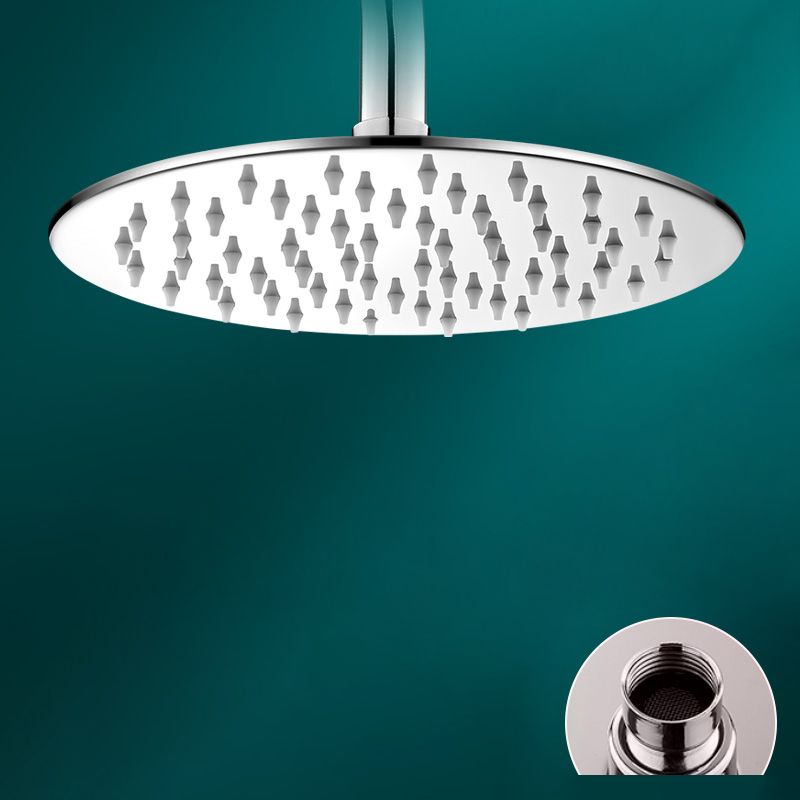 Skorter | Black round fixed shower head Modern design wall-mounted shower head