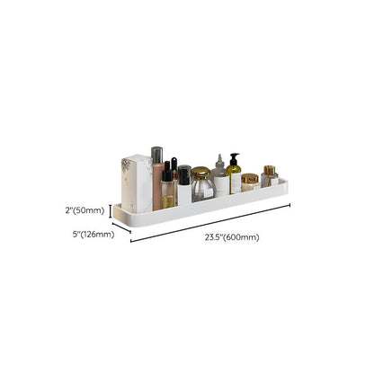 Skorter | Contemporary Bathroom Accessory Set Metal Bathroom Shelf in White