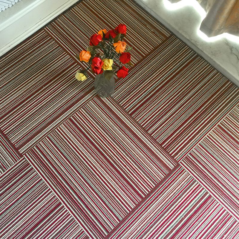 Skorter | Dark Color Level Loop Carpet Tile Non-Slip Self-Adhesive Indoor Office Carpet Tiles