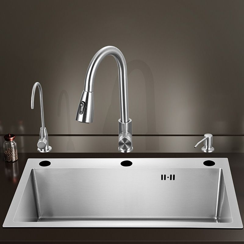 Skorter | Contemporary Style Kitchen Sink Stainless Steel Color Fast Built-In Sink