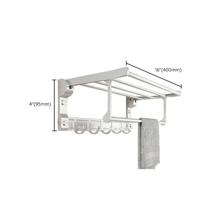 Skorter | Chrome/Black Classic Bathroom Accessories Set Modern Bath Shelf/Towel Bar & Paper Holder