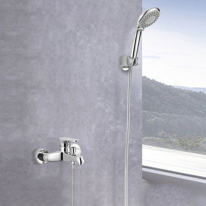 Skorter | Bathroom Bathtub Pull-Out Wall-Mounted Hand Shower Fixed Bathtub Faucet