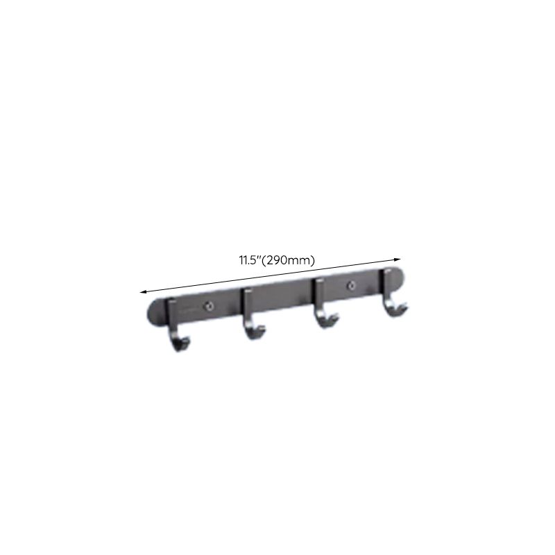 Skorter | Contemporary bathroom accessory set made of aluminum with towel holder/bath shelf