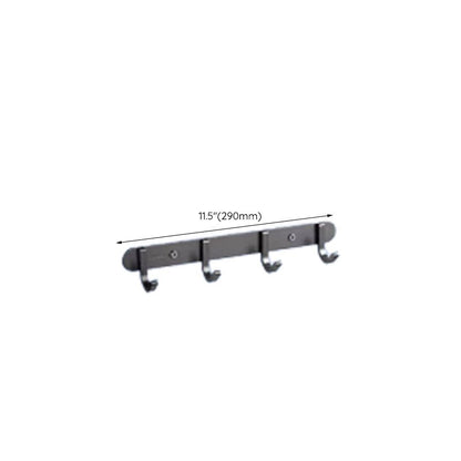 Skorter | Contemporary bathroom accessory set made of aluminum with towel holder/bath shelf