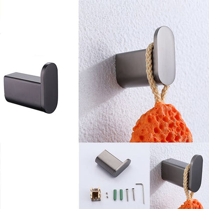 Skorter | Dark Gray Modern Bathroom Accessory Set Stainless Steel Bathroom Accessory Set