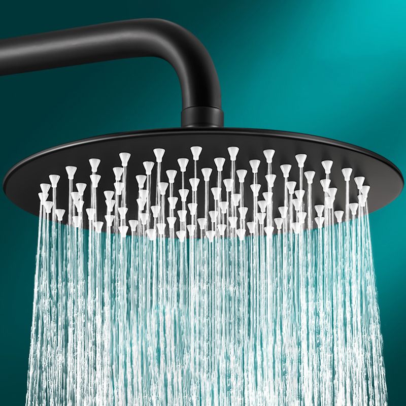 Skorter | Black round fixed shower head Modern design wall-mounted shower head