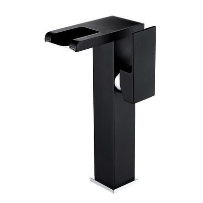 Skorter | Modern Faucet for Sink Brass Lever Handles LED Waterfall Sink Faucet
