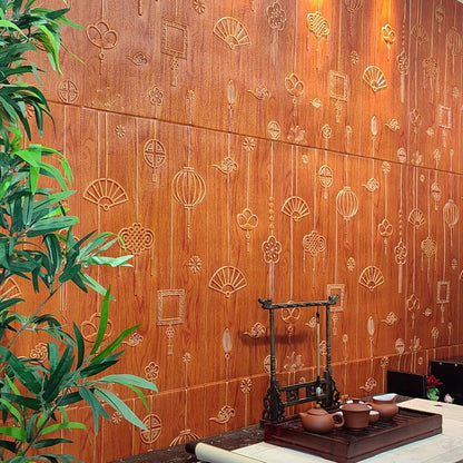 Skorter | Contemporary Wall Panels Self-Adhesive Waterproof Cartoon 3D Print Wall Covering