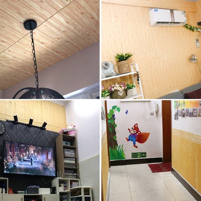 Skorter | 3D Embossed Interior Wall Covering Self-Adhesive Wood Look Wall Paneling