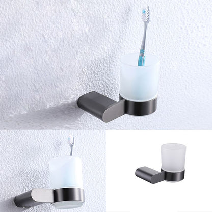 Skorter | Dark Gray Modern Bathroom Accessory Set Stainless Steel Bathroom Accessory Set