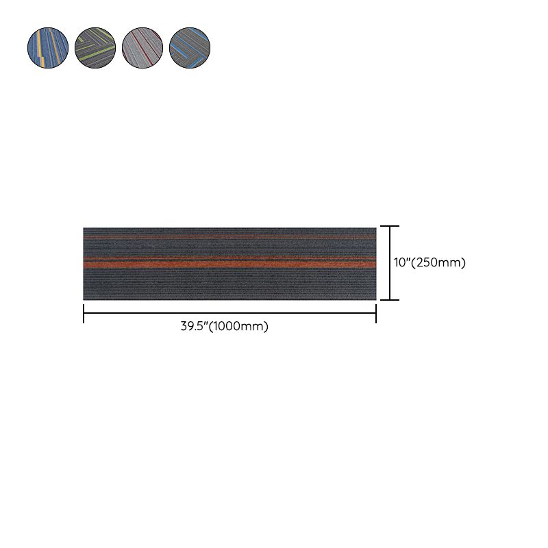Skorter | Dark Color Level Loop Carpet Tile Non-Slip Self-Adhesive Indoor Office Carpet Tiles