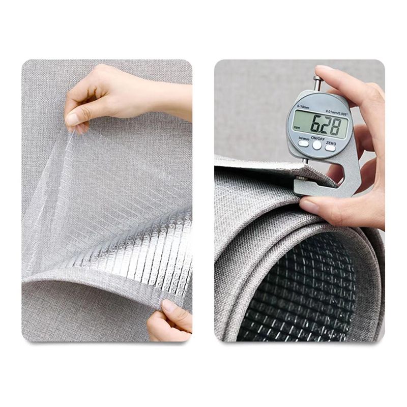 Skorter | Contemporary Style Wall Panel Linen Living Space Peel and Stick Wall Covering