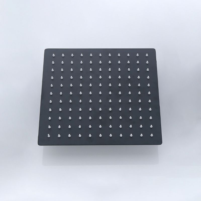 Skorter | Black Square Fest Shower Head Modern Style Wall Mounted Shower Head