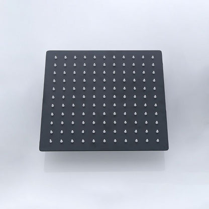 Skorter | Black Square Fest Shower Head Modern Style Wall Mounted Shower Head