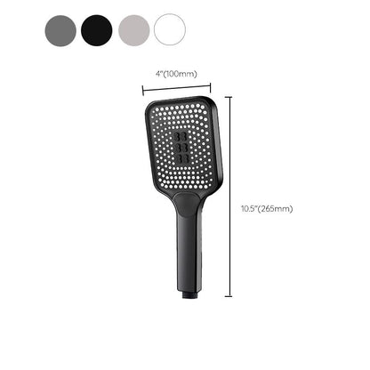 Skorter | Modern Rectangular Hand Shower in Black 3 Spray Wall Mounted Hand Shower