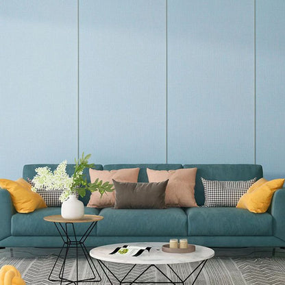 Skorter | Contemporary Style Wall Panel Linen Living Space Peel and Stick Wall Covering