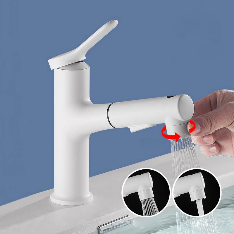 Skorter | Contemporary Vessel Faucet Copper Single Handle Low Arc Pull Down Vessel Faucet for Home