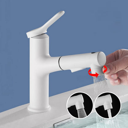 Skorter | Contemporary Vessel Faucet Copper Single Handle Low Arc Pull Down Vessel Faucet for Home