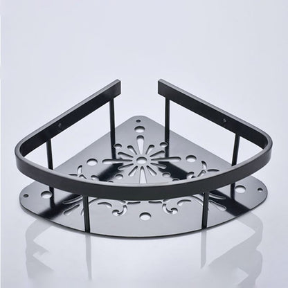 Skorter | Contemporary 8-piece Bathroom Accessory Set Matte Black Bathroom Shelf/Paper Holder/Towel Hook