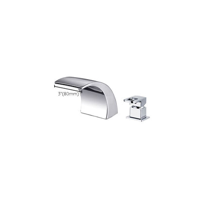 Skorter | Modern Brass Roman Bathtub Faucet Waterfall Spout Bathtub Faucet