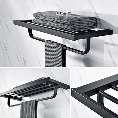 Skorter | 5-piece Modernism Bathroom Accessory Set in Matte Black Stainless Steel