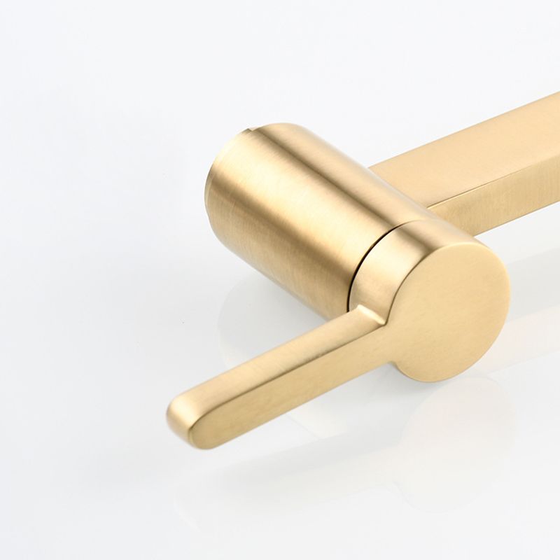 Skorter | 1-handle brushed nickel widespread faucet 1 hole wall-mounted bathroom faucet with brass