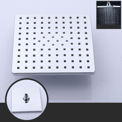 Skorter | Contemporary Style Shower Head Plastic Fixed Shower Head in Round and Square Shape