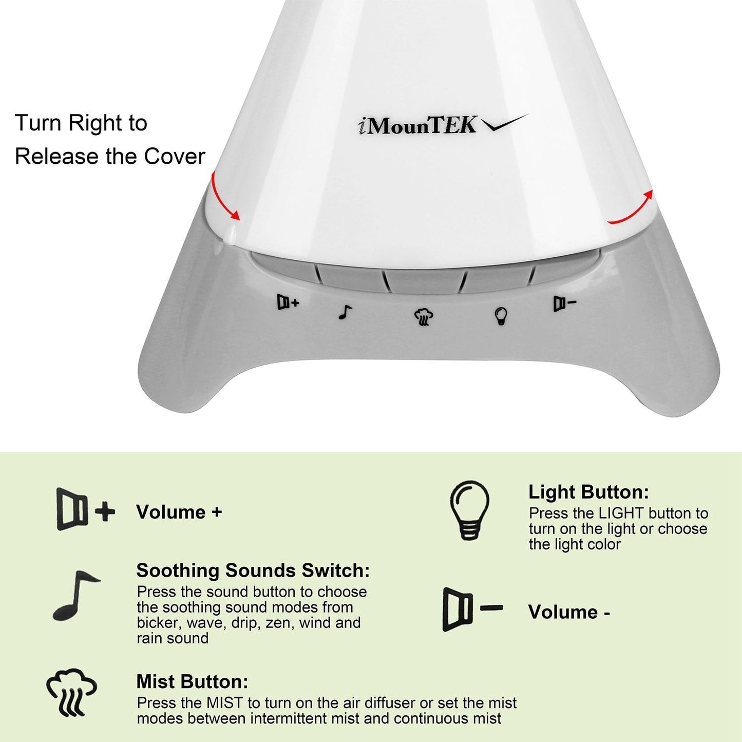 Skorter | 120ml Cooling mist humidifier Ultrasonic aroma essential oil diffuser